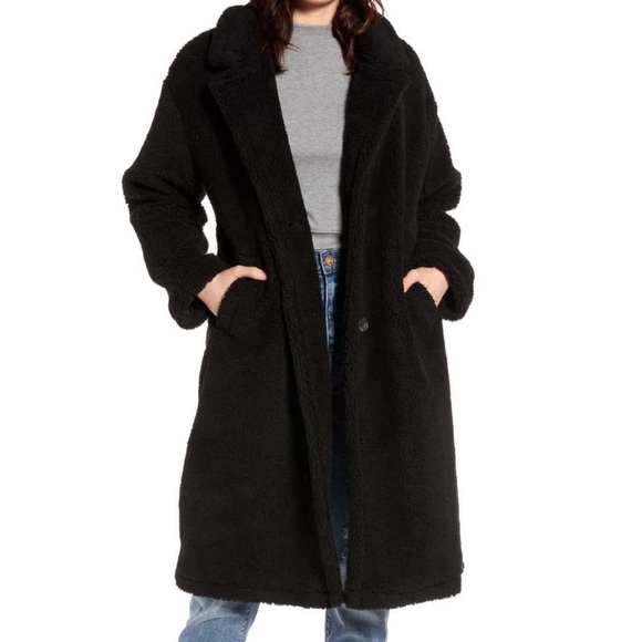 Faux shearling teddy coat - Picture 2 of 6